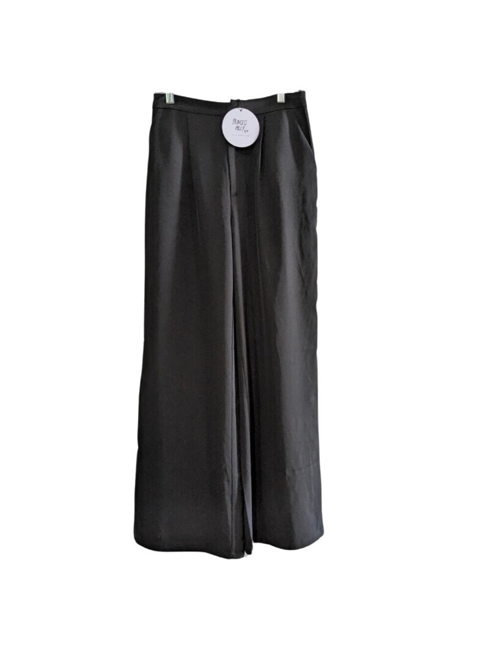 Princess Polly Women's Briana Wide Leg Black Dress Pants Trousers, Size 6, New